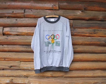 Vintage Adidas Olympic Centennial Collection Swimming Stadium Grey