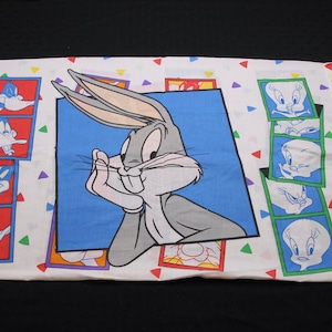 Vintage 1993 Looney Tunes Warner Bros Poszewka na poduszkę Poszewka na poduszkę