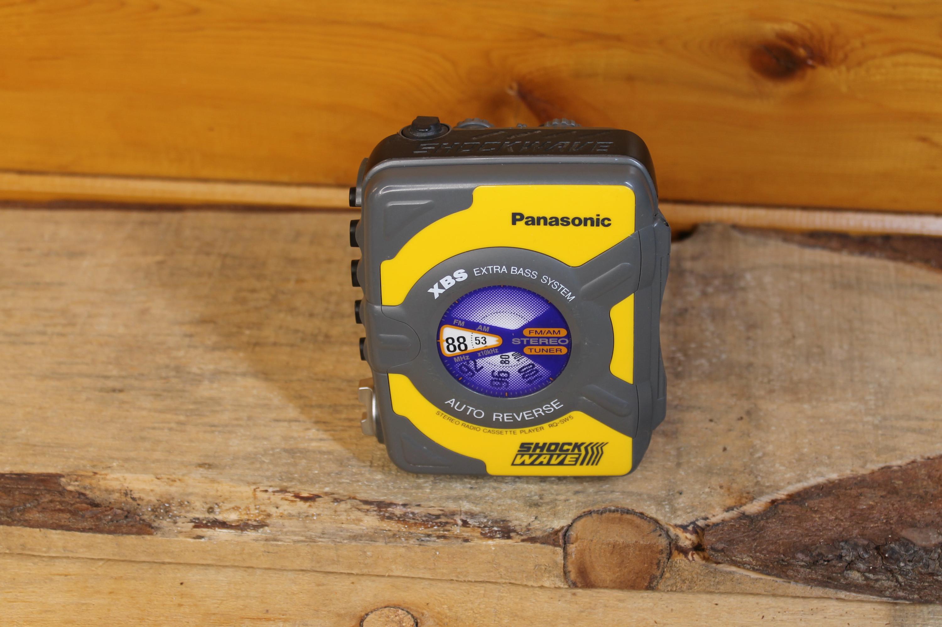 Vintage Panasonic Shockwave Walkman Portable Cassette Players
