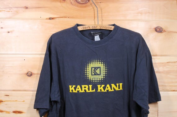 Vintage Karl Kani Classic Logo 90s Hip Hop Blue T-shirt Adult Size