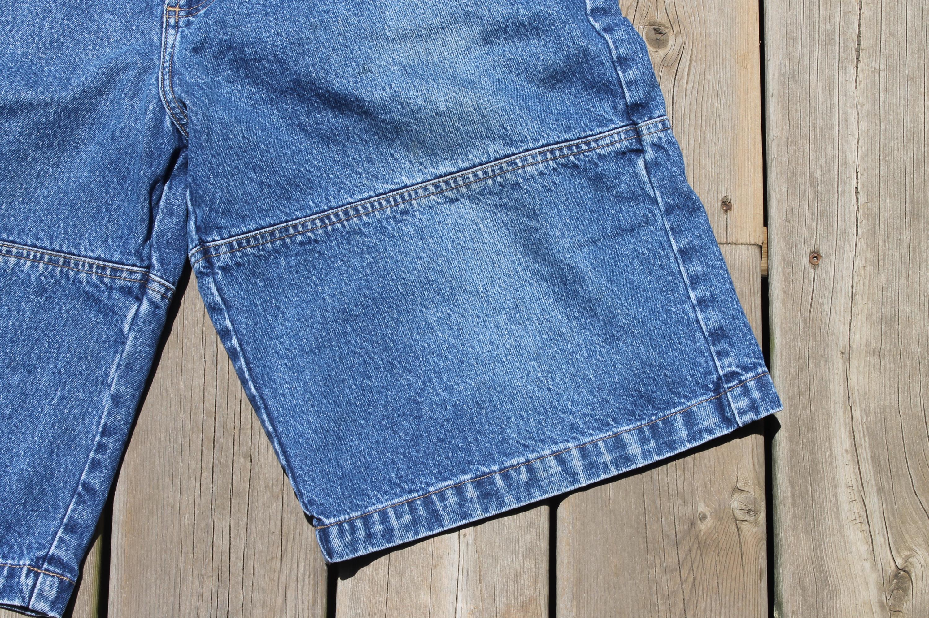 Vintage Phat Farm Blue Jean Shorts Jorts Hip Hop Streetwear Baggy 