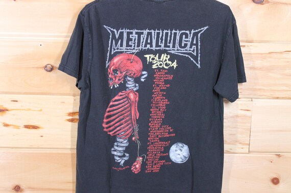 Vintage Metallica St. Anger Tour Pushead Rock Band Concert T-shirt