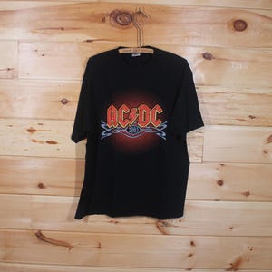 Vintage AC/DC Germany Tour Rock Band Concert Tour Black T-shirt Adult ...
