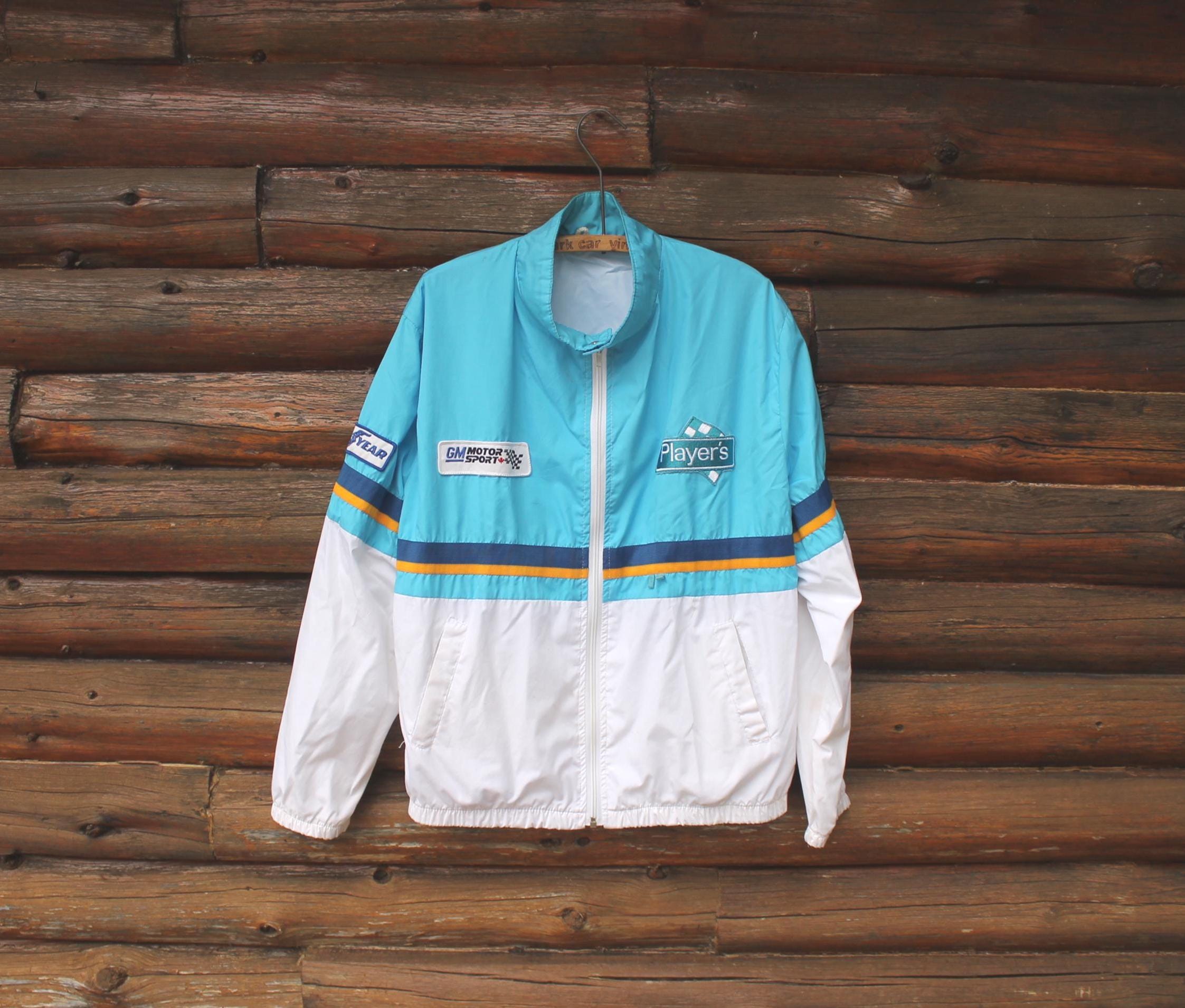 Vintage Players Racing GM Motor Sport Blue Full Zip Jacket Adult