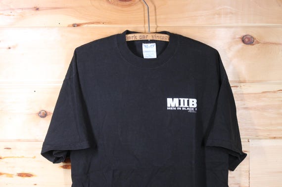 Vintage Men in Black 2 Movie Promo Promotional Black T-shirt Adult