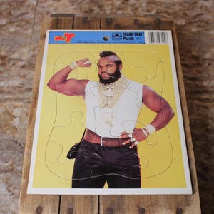 Vintage 1984 Mr.T Golden Kids Puzzle Rahmentablett