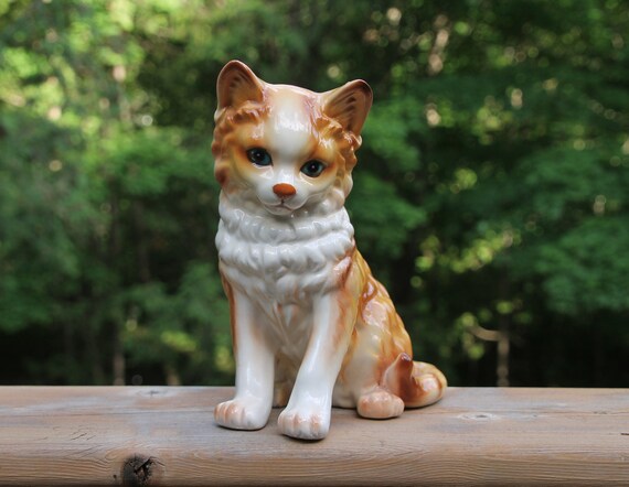 Cat figurine made in japan discount