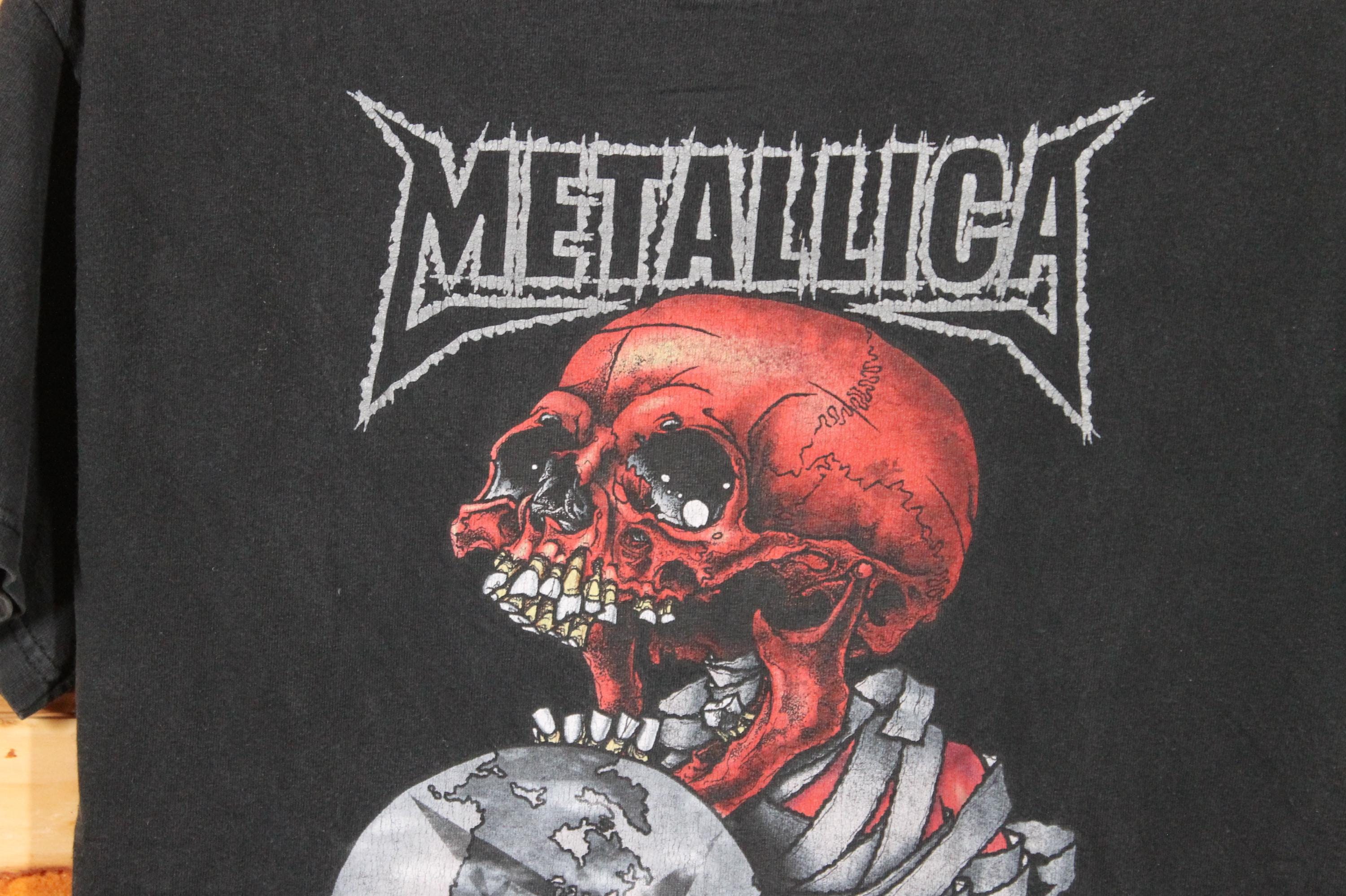 Vintage Metallica St. Anger Tour Pushead Rock Band Concert T-shirt
