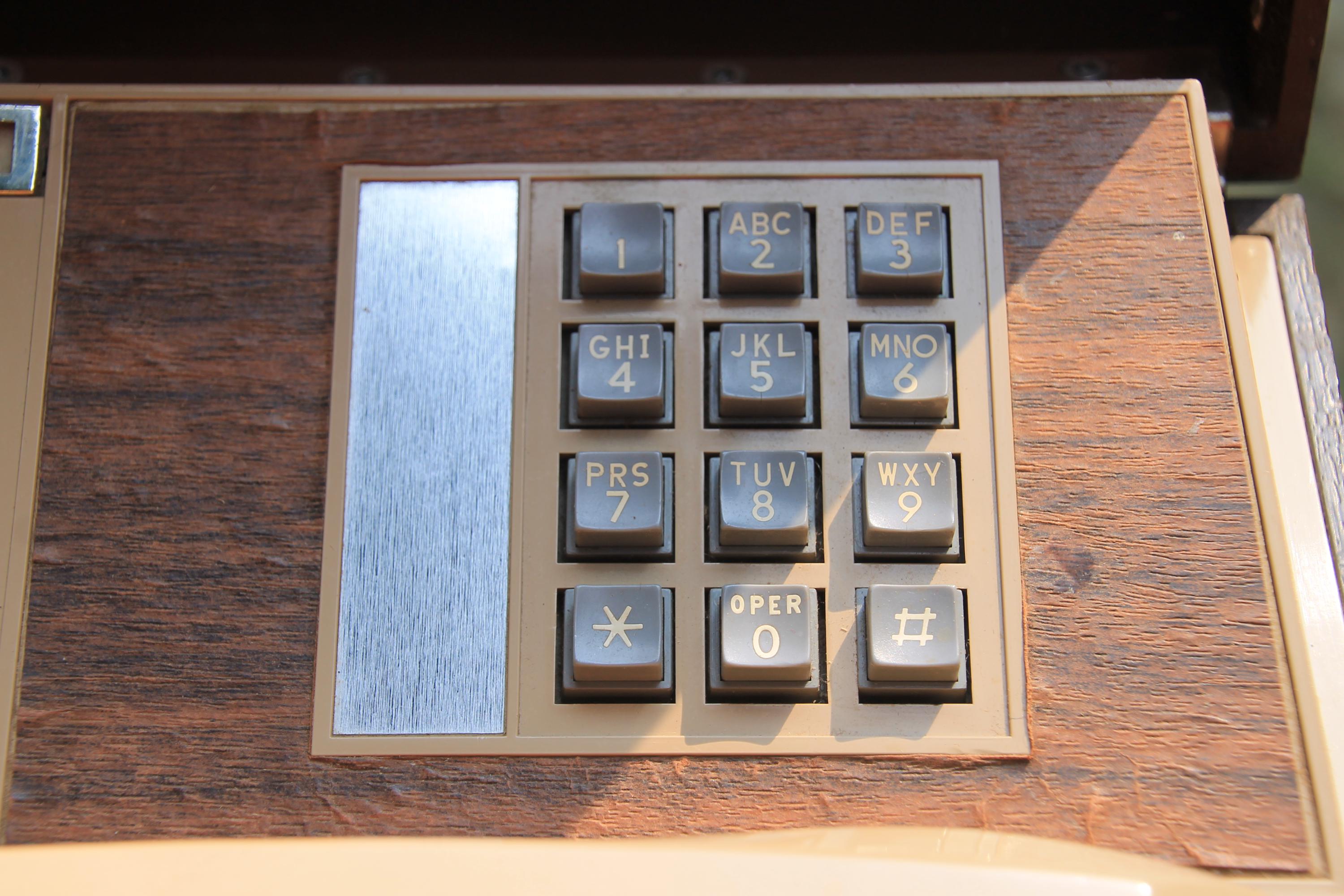 Vintage Home Telephone Hidden in Wooden Storage Box Deco-tel Retro