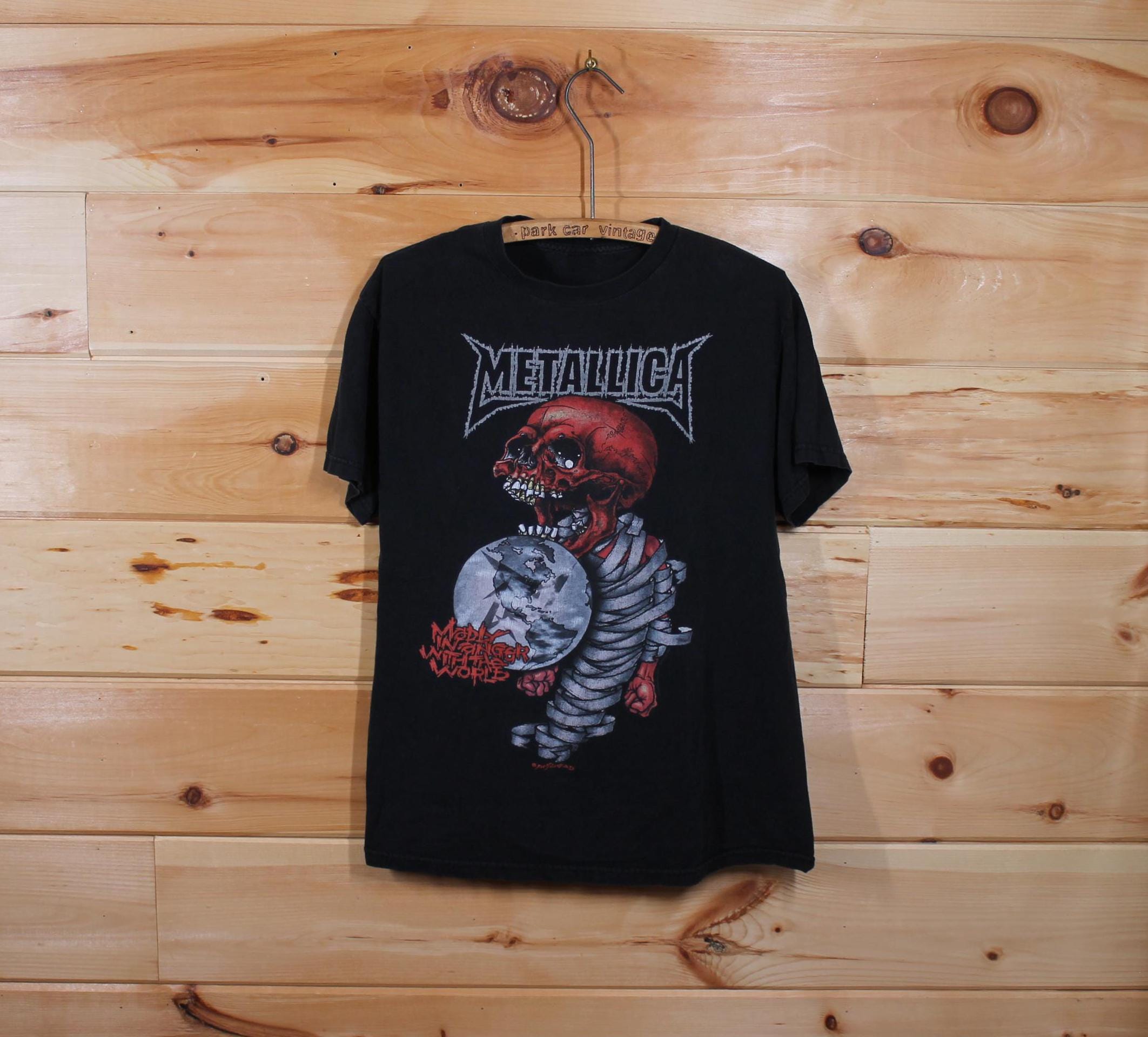 LLICA ST. ANGER Tシャツ vintage pushead Vintage Metallica St. Anger Tour Pushead Rock Band Concert T