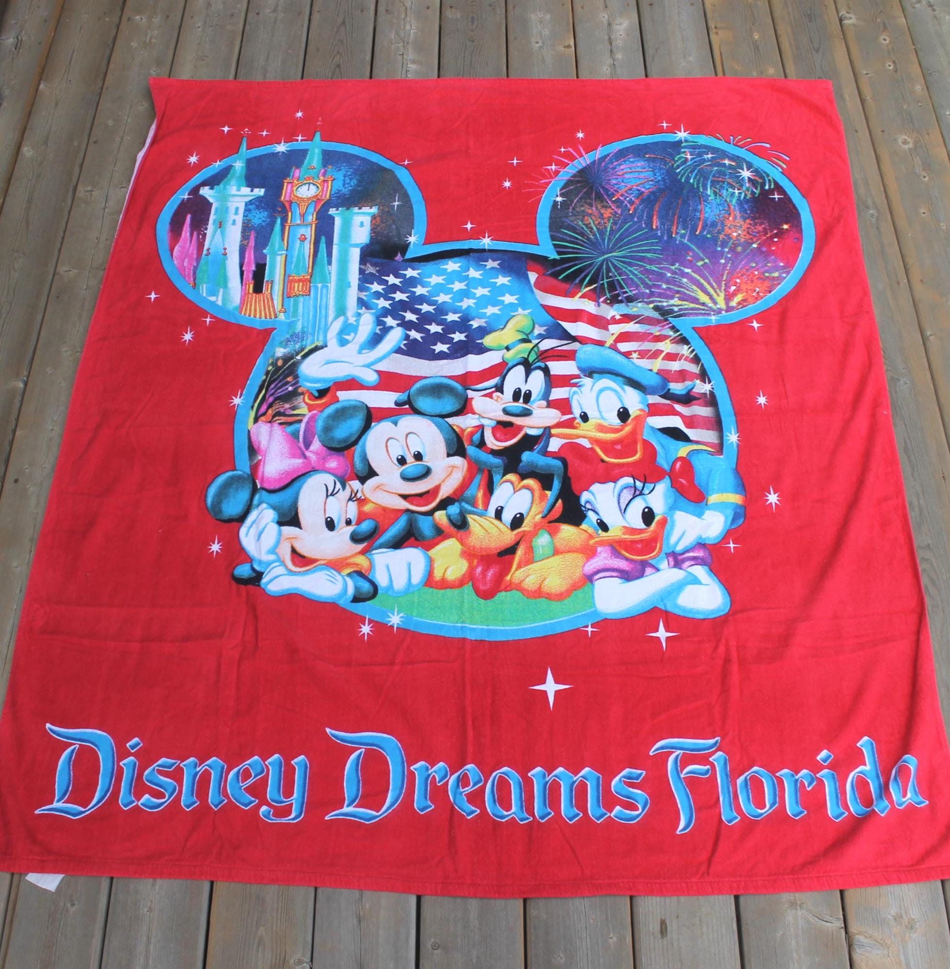 Vintage Walt Disney World Dreams Florida Mickey Mouse and Friends
