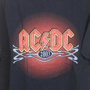 Vintage AC/DC Germany Tour Rock Band Concert Tour Black T-shirt Adult ...