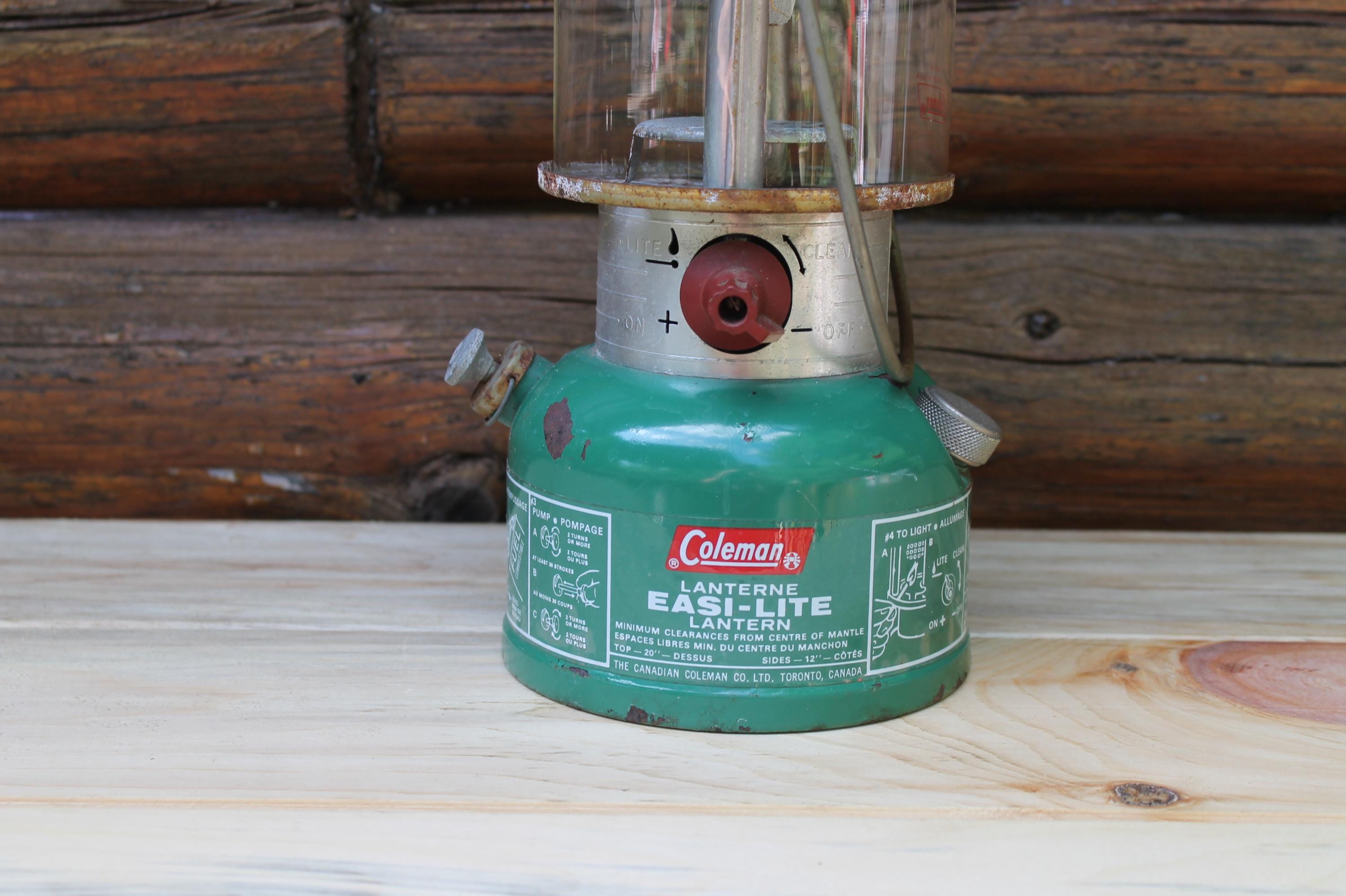 Vintage Coleman Camping Easi-lite Lantern Model 321B Classic Green