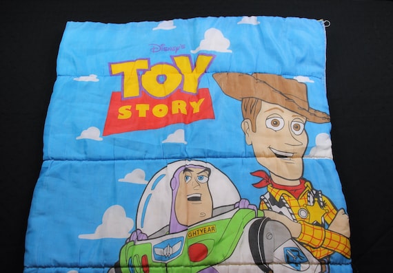 Vintage Disney Toy Story Woody and Buzz Lightyear Sleeping Bag Etsy