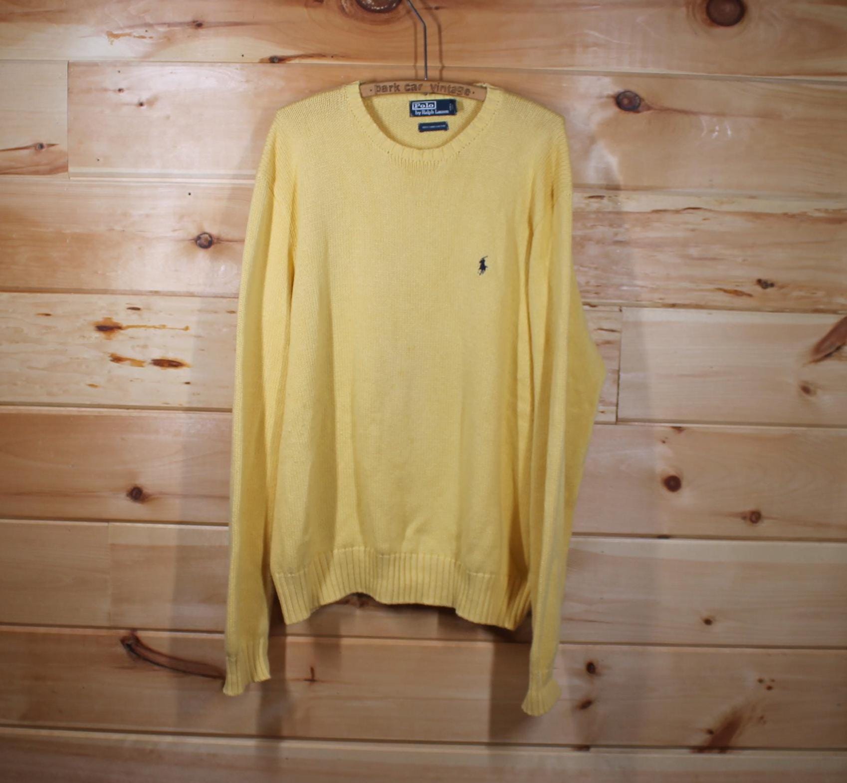 Vintage 90s Polo Ralph Lauren Knit Linen Cotton Blend