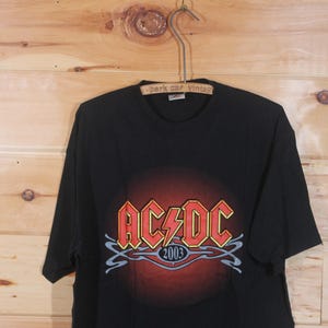 Vintage AC/DC Germany Tour Rock Band Concert Tour Black T-shirt Adult ...