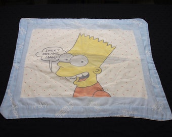 vintage Le Simpson Bart CartoonPillowcase Pillow sham