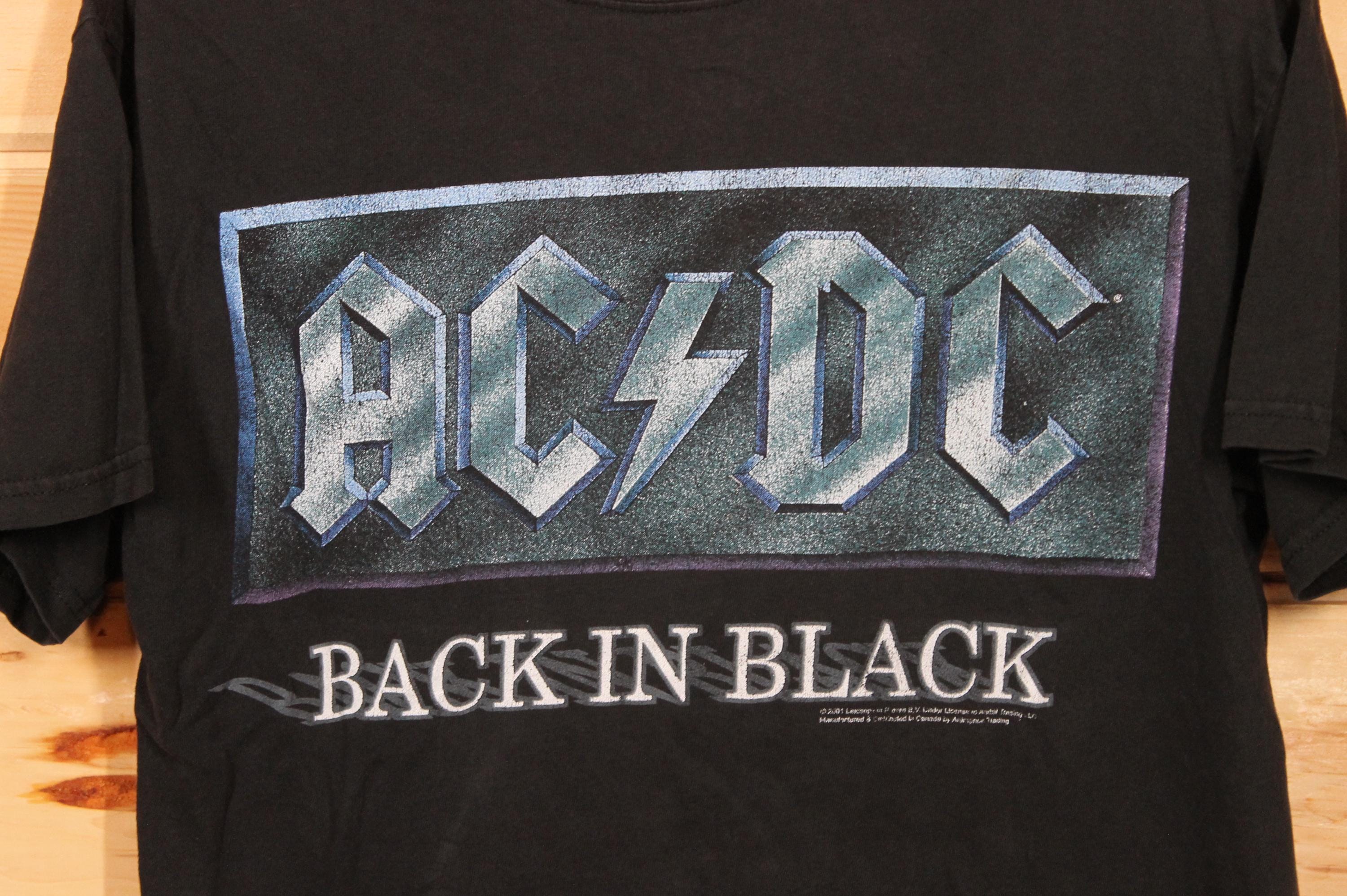 ヴィンテージ AC/DC バック・イン・ブラック 2001 コンサートツアー 