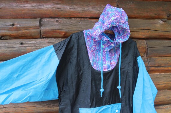 Vintage Abstract Pattern Black Pullover Light Pac… - image 2