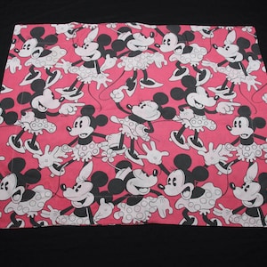 Vintage Disney Minnie Mouse Pink Themed Pillow Sham Pillowcase