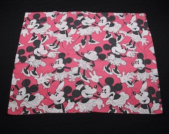 Vintage Disney Minnie Mouse Pink Themed Pillow Sham Pillowcase