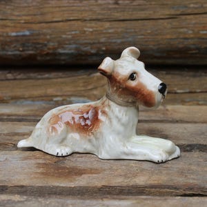 Vintage Cute Ceramic Terrier Dog Figure Weetman Giftware England