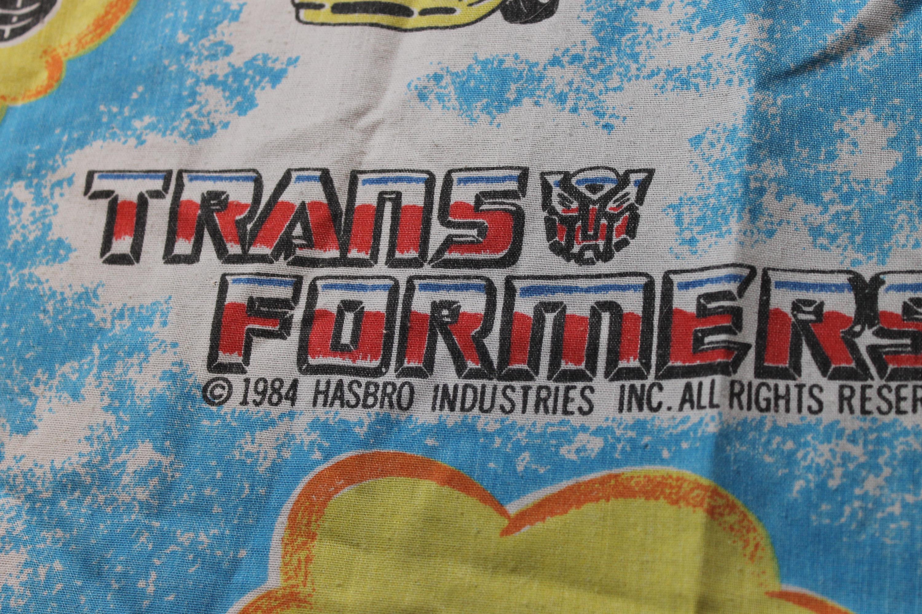 Vintage Transformers 1984 Themed Twin Bed Set With Matching