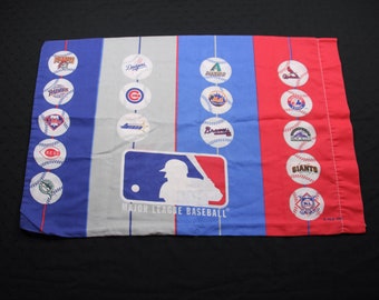 Vintage MLB Baseball Themed Pillow Case Pillowcase
