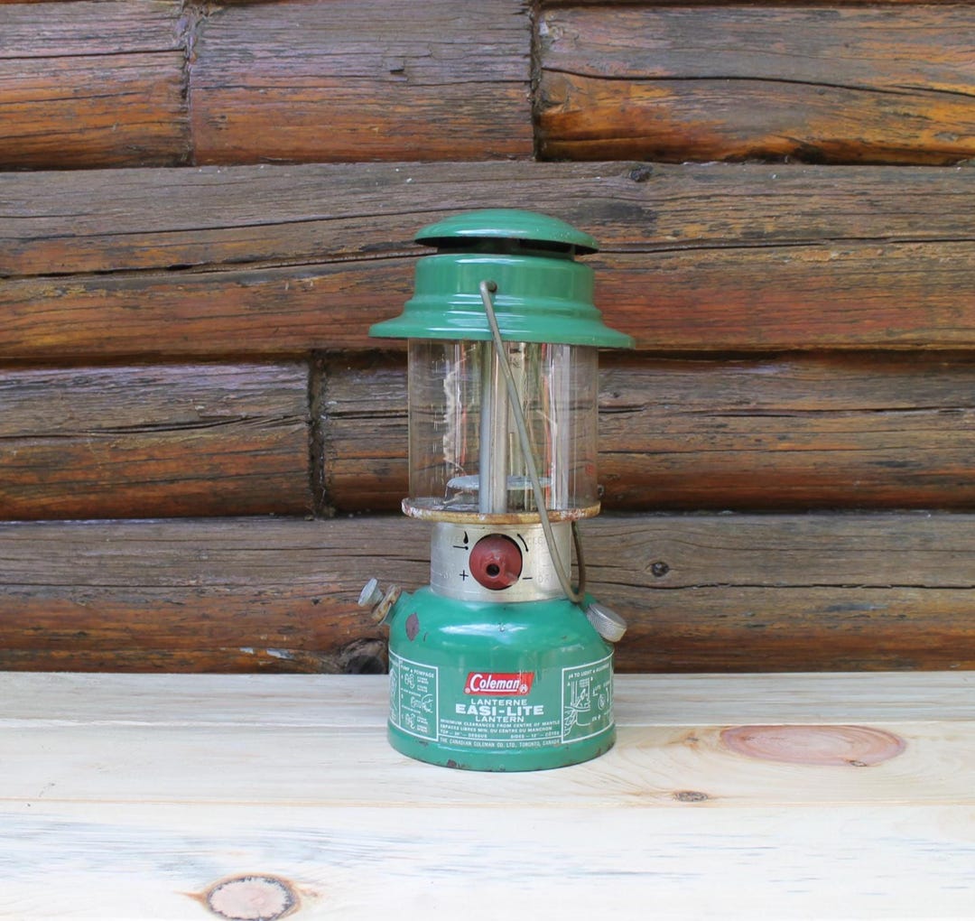 Vintage Coleman Camping Easi-lite Lantern Model 321B Classic Green