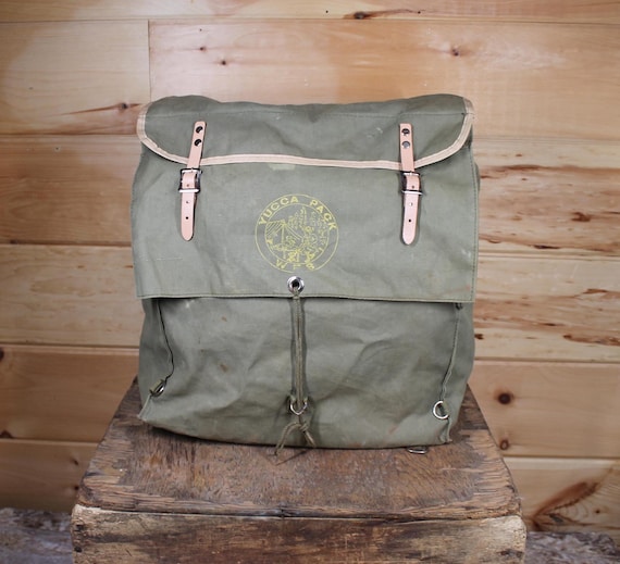 Girl Scouts Vintage Green Khaki Camping Backpack 18 Throwback! ideas | girl scouts, scout, girl guides main image 3