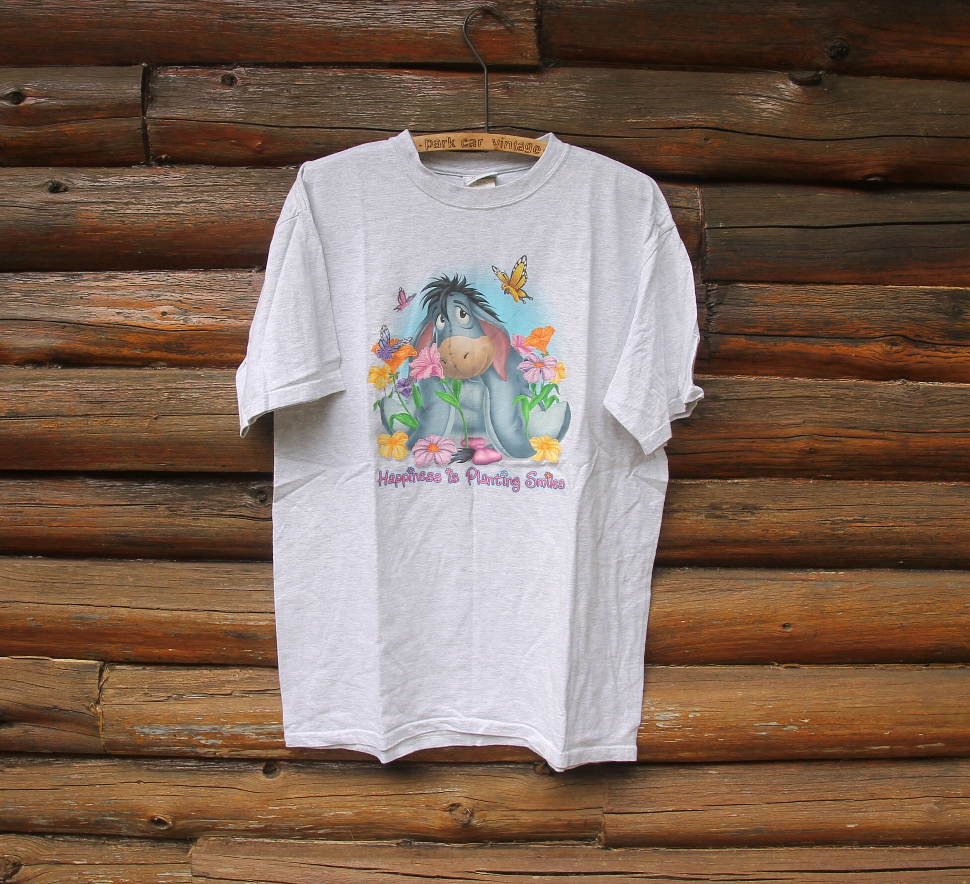 Vintage Walt Disney World Winnie the Pooh Eeyore Happiness is 