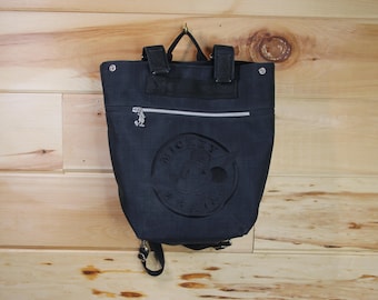 Vintage Disney Mickey Air zwarte rugzak, schattige Mickey Mouse-tas