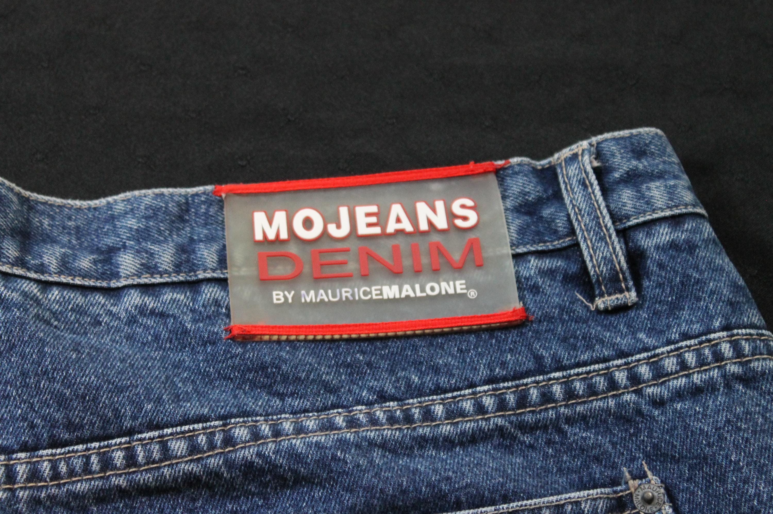 Vintage Maurice Malone Mojeans Blue Jeans Denim 90s Hip Hop Baggy