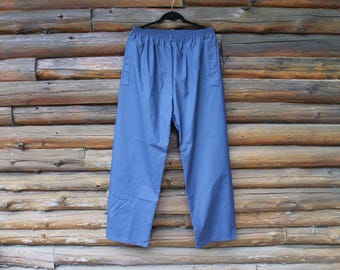 Vintage Columbia Blue Packable Outdoors Rain Splash Pants Adult Size Large