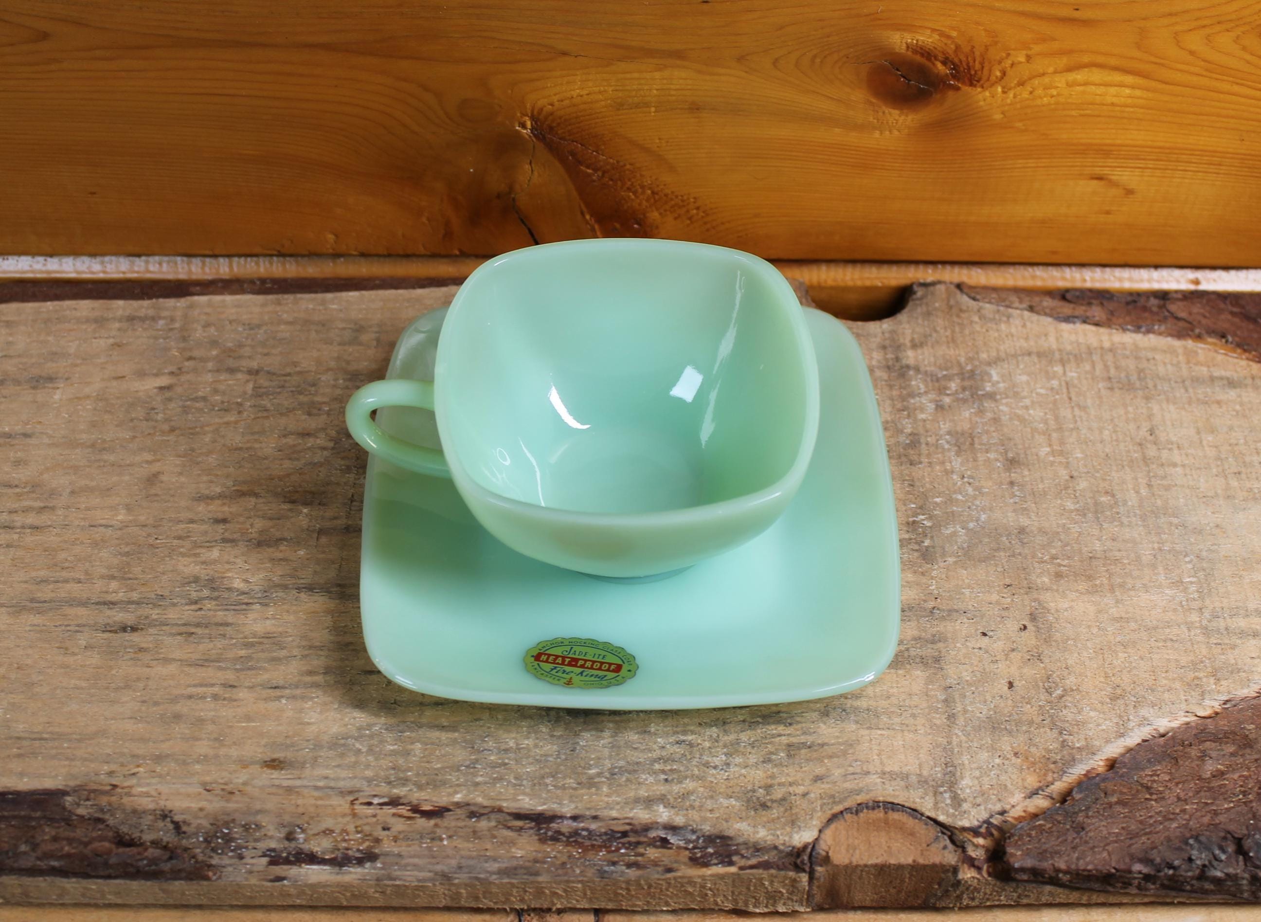 Fire King Jadeite Set Square - Etsy