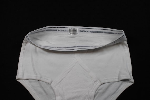 Vintage Jockey White Underwear Briefs Adult Size 36 Front Flap