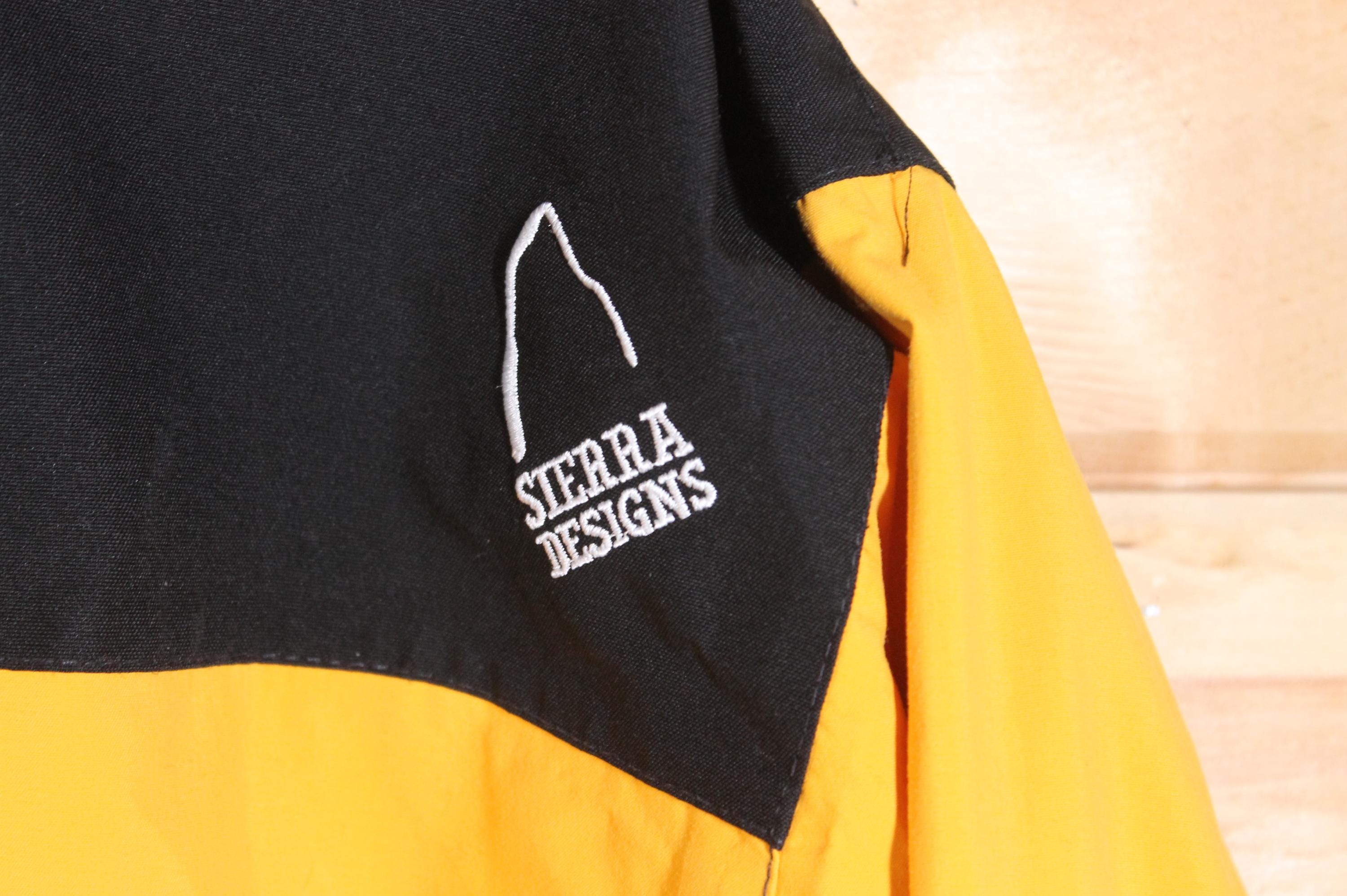 Vintage Sierra Designs Gore-tex Full Zip Yellow Light Hooded