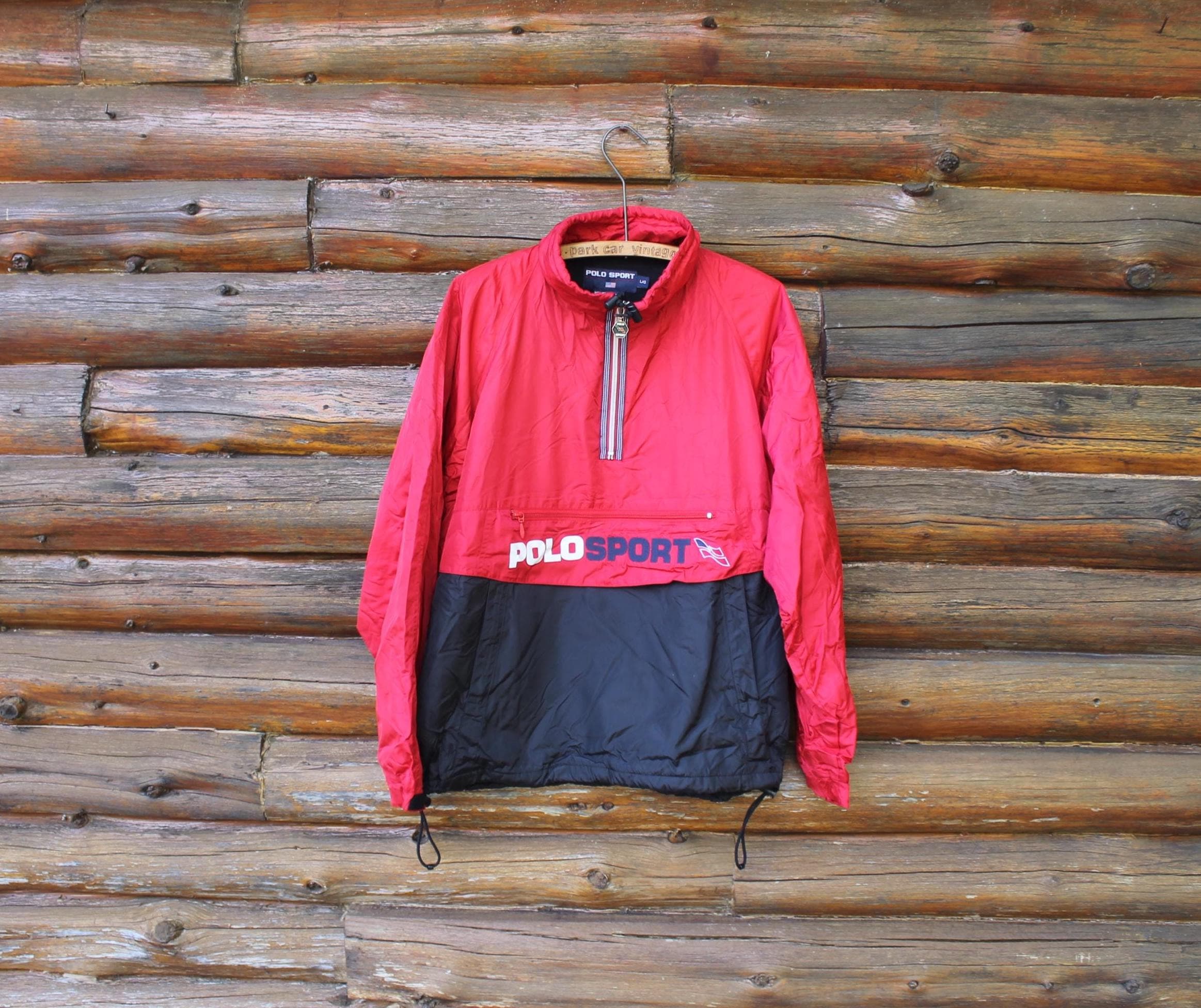 Vintage Polo Sport Quarter Zip Pullover Ralph Lauren Jacket Adult