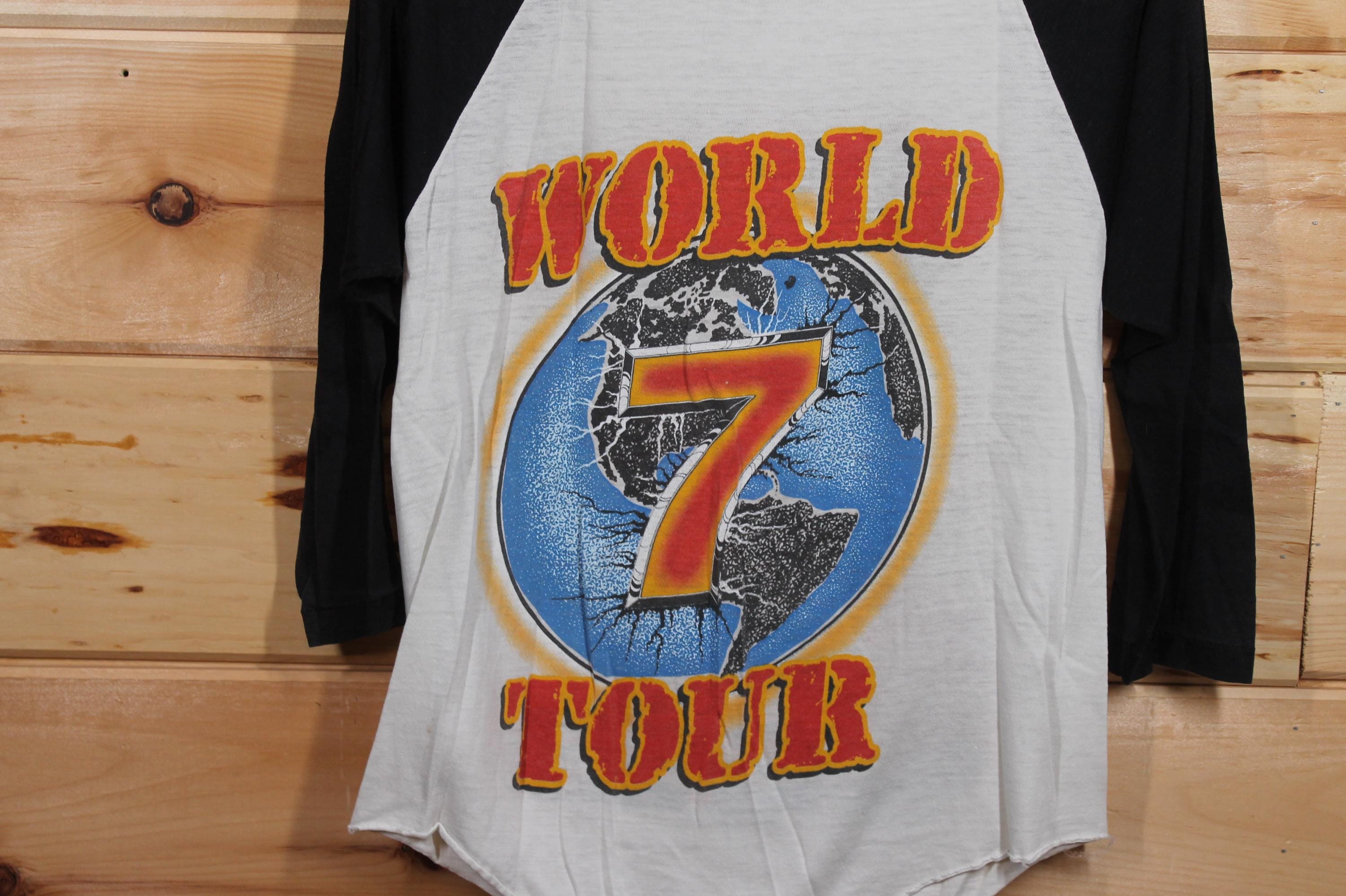 Vintage Triumph Invasion Thunder Seven 1985 Raglan Rock Band