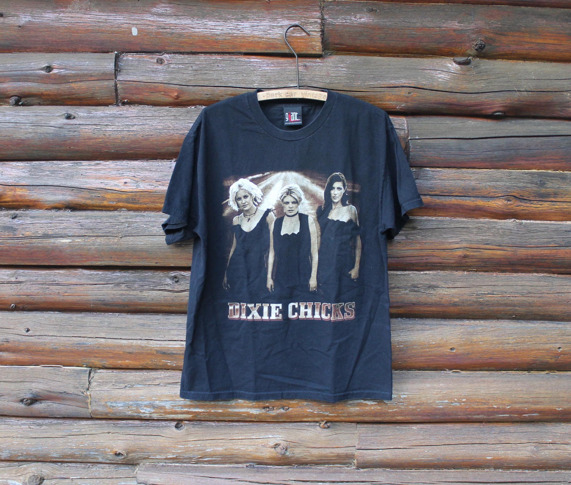 Vintage Dixie Chicks 2003 Top of the World Tour Concert Black T