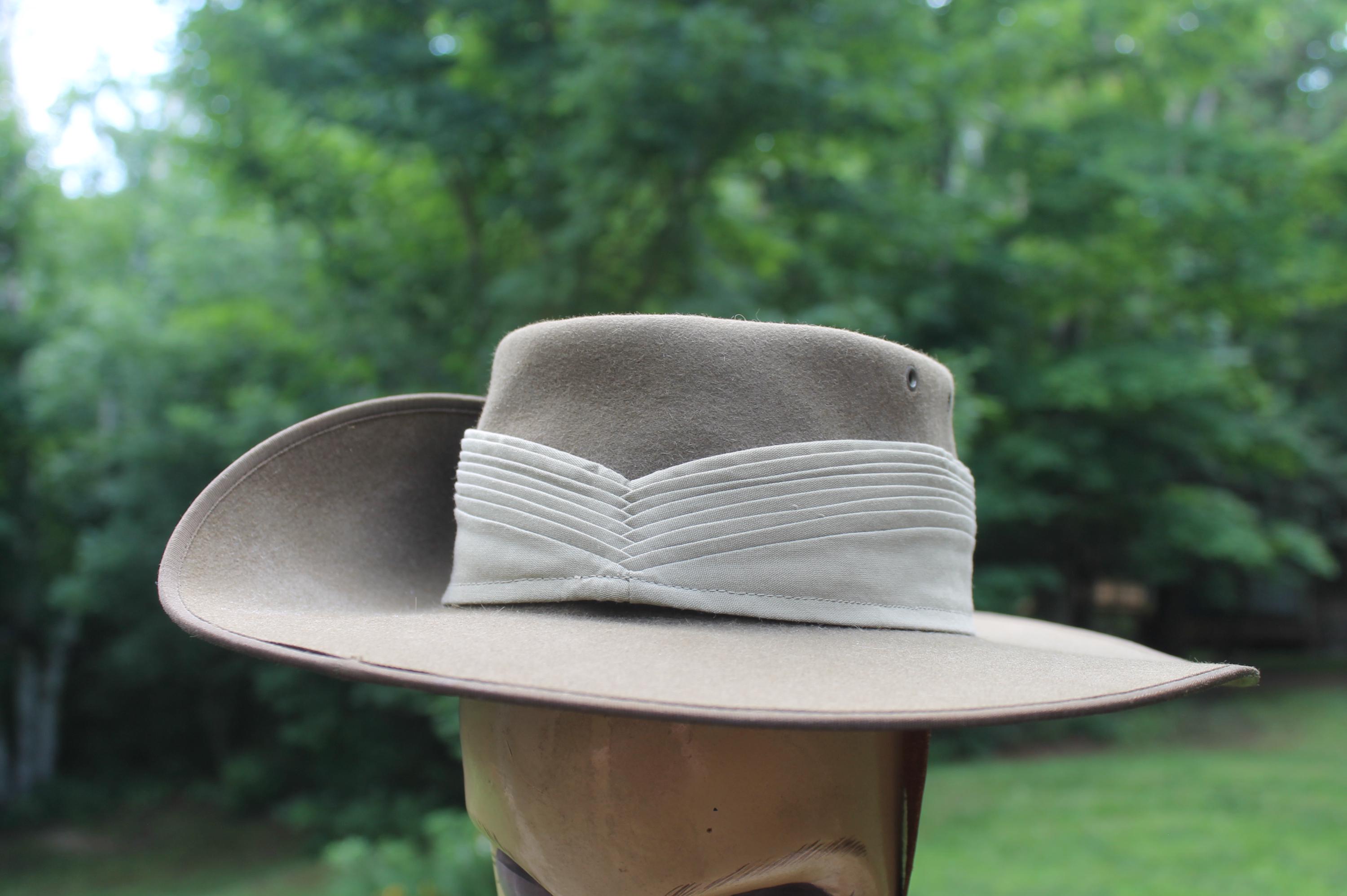Vintage Australian Made Akubra Pure Felt Bucket Outback 