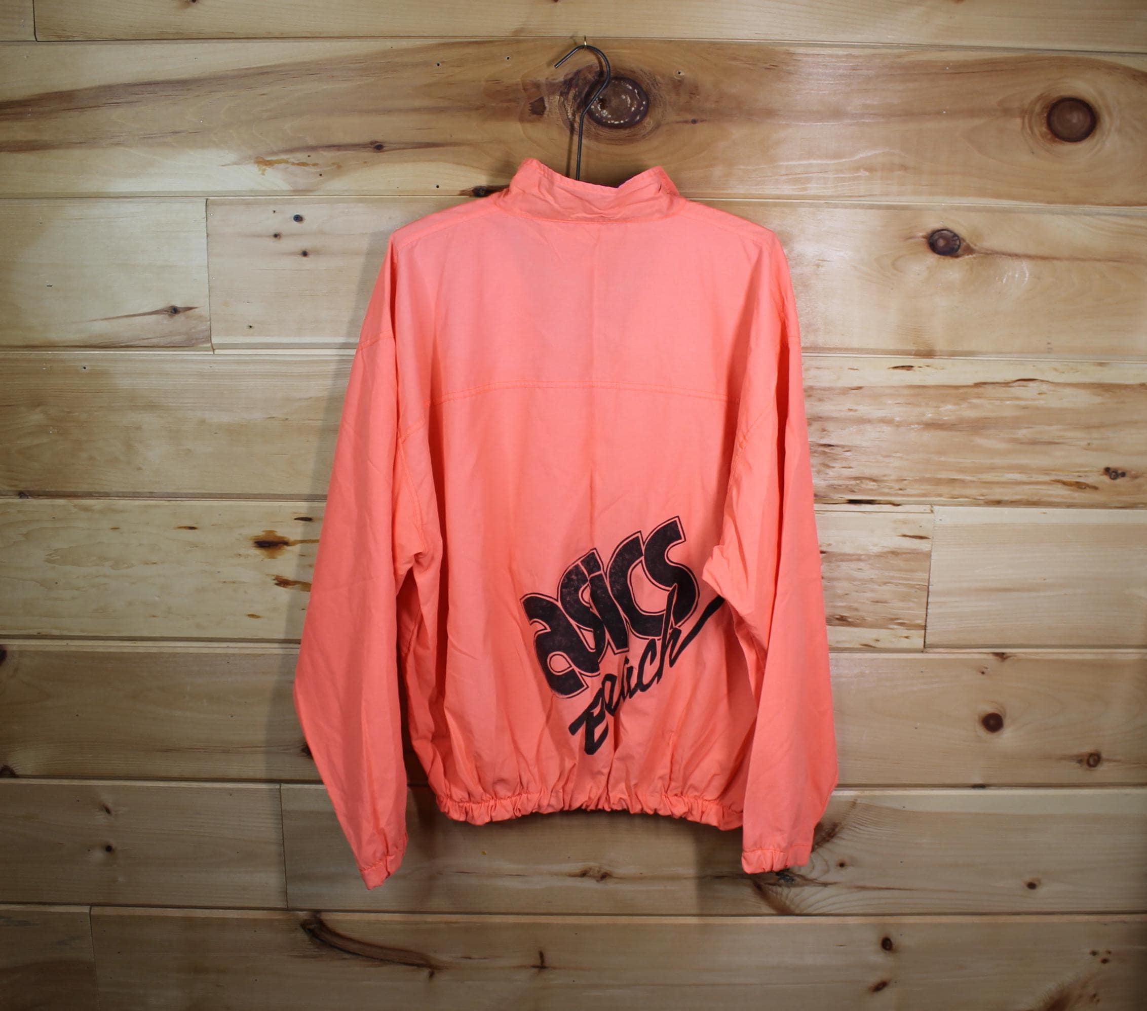 Vintage Asics Beach Volleyball Neon Orange Half Zip Pullover