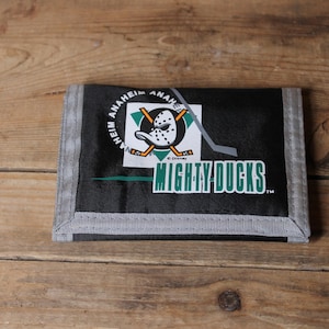 Vintage Anaheim Mighty Ducks Disney Retro Schwarze Geldbörse Retro Streetwear