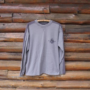 Vintage Ottawa Senators NHL Hockey Grey Long Sleeve T-Shirt Adult Size Medium