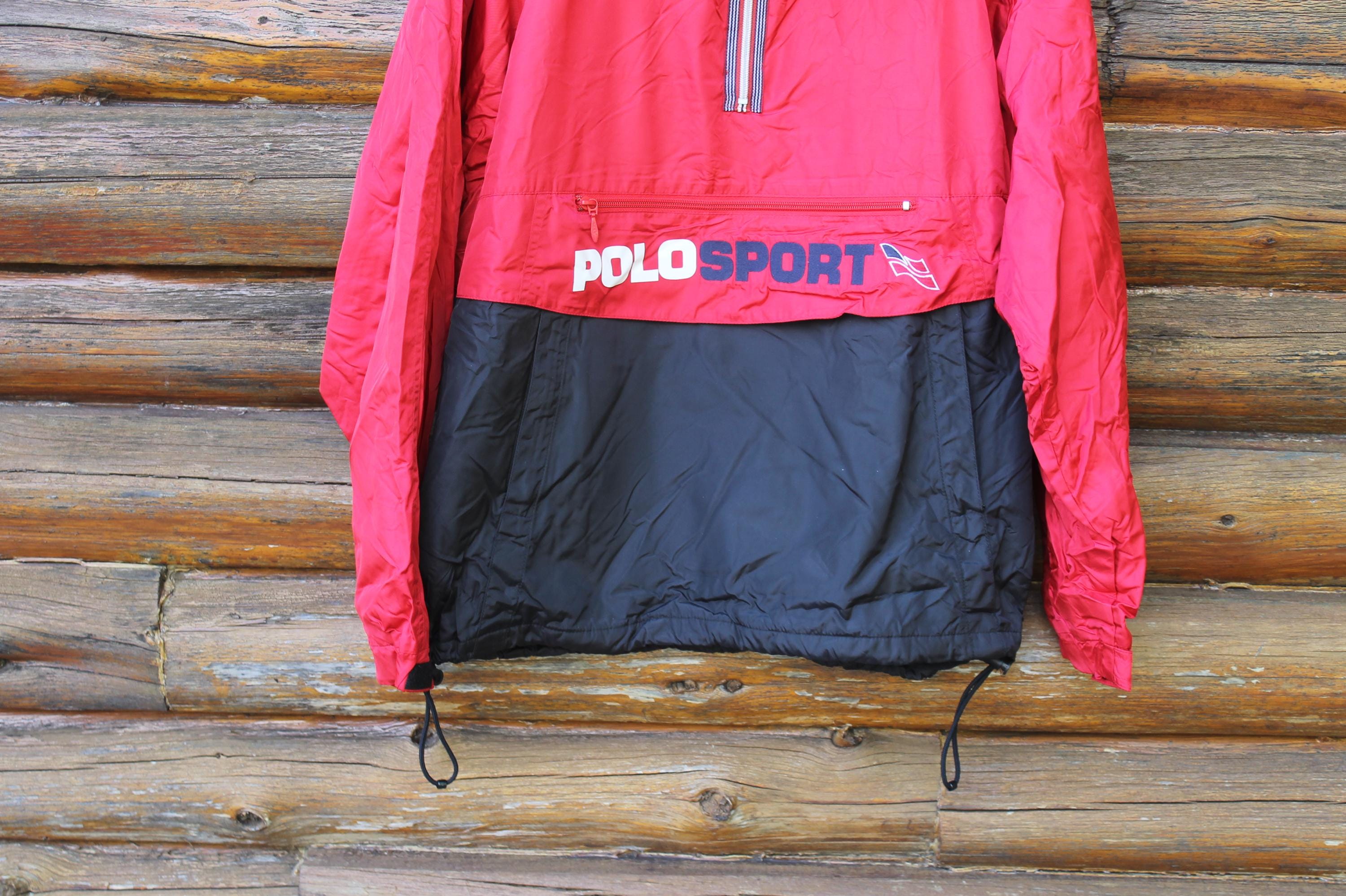 Vintage Polo Sport Quarter Zip Pullover Ralph Lauren Jacket Adult