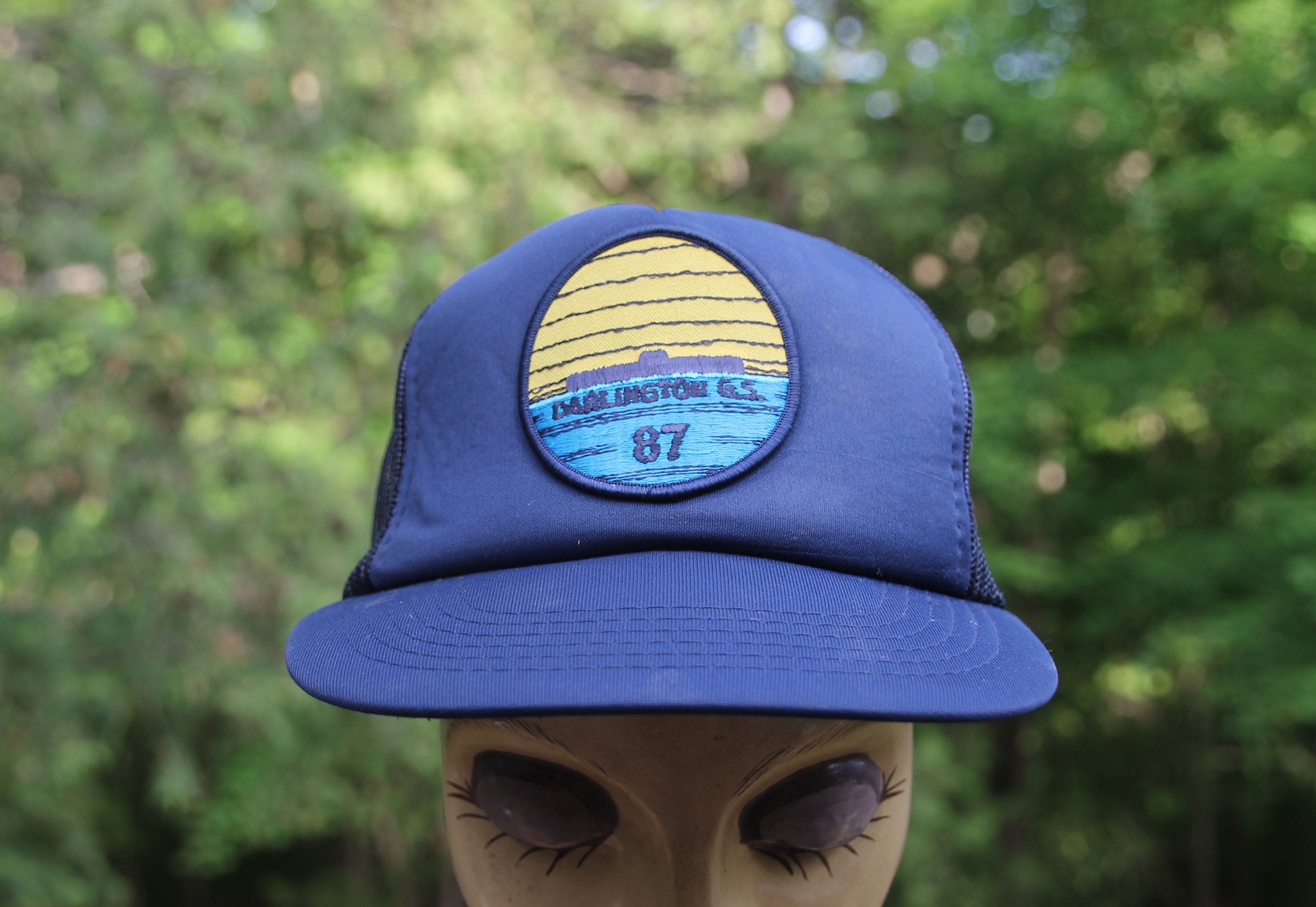 strato GENERAL THINGS × ill　BLUE HAT Vintage General Electric Trucker Hat Cap Blue White Made In
