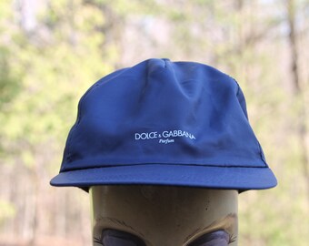 DOLCE & GABBANA キャスケット キャップ 帽子 archive Vintage Dolce & Gabbana Parfum Blue Snapback Hat Adjustable Adult