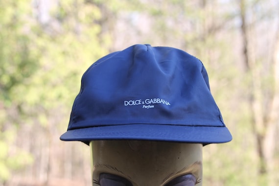 Vintage Dolce & Gabbana Parfum Blue Snapback Hat Adjustable Adult