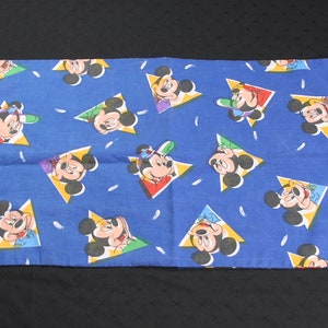 Vintage Disney Minnie Mouse Blue Themed Pillow Sham Pillowcase