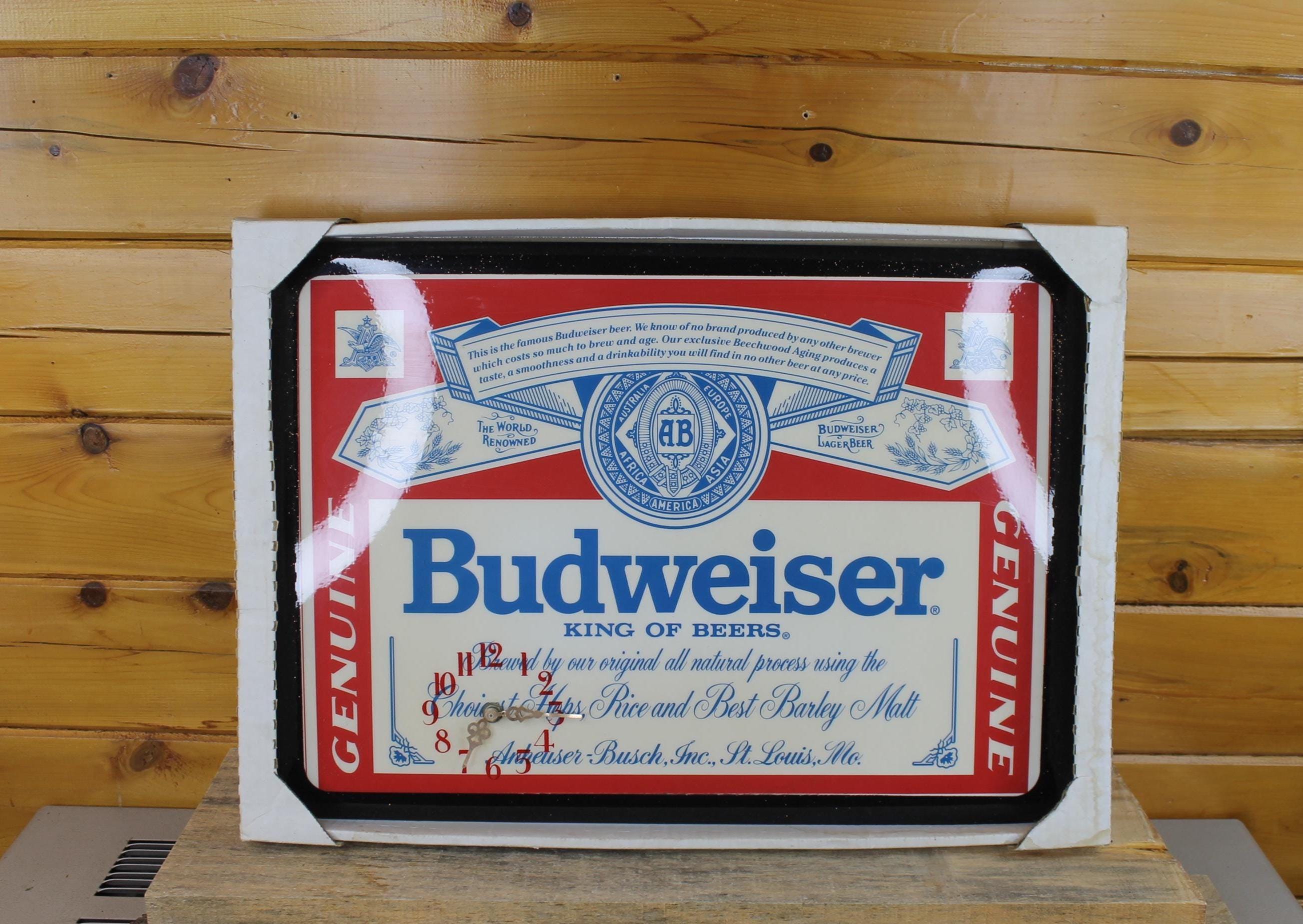 Budweiser Beer Clock - Etsy